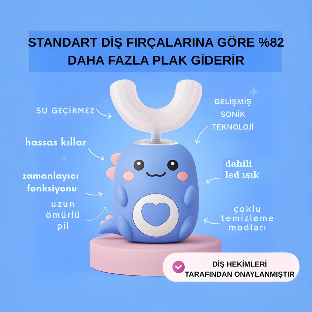 Dentabrush Mini | 360° Otomatik Titreşimli Diş Fırçası